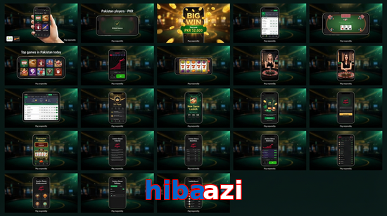 Main screen of Hibaazi bet page for PK players